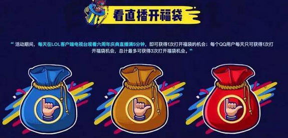 英雄联盟六周年盛典福袋在哪领 英雄联盟六周年福袋领取地址