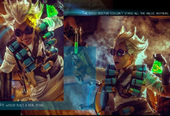 守望先锋一周年,弗兰狂斯鼠博士万圣节cos惊悚亮相 守望先锋一周年,弗兰狂斯鼠博士万圣节cos惊悚亮相